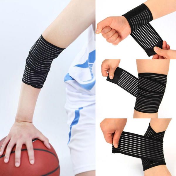 Fitness health protection rubber band Velcro elastic compression bandage sports compression band