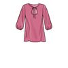 Simplicity Misses' Top Sewing Pattern Kit, Code S9469, Sizes 6-8-10-12-14, Multicolor