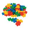 Fun Express Puzzle Shaped Block Set (50Pc) - 50 Pieces - Educational and Learning Activities for Kids