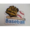 Baseball Glove & Bat Embroidery Iron-on Patch