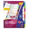 Avery 11841 1 - 8 Tab TOC Ready Index Divider Set - Letter,Multicolor (1 ST)New