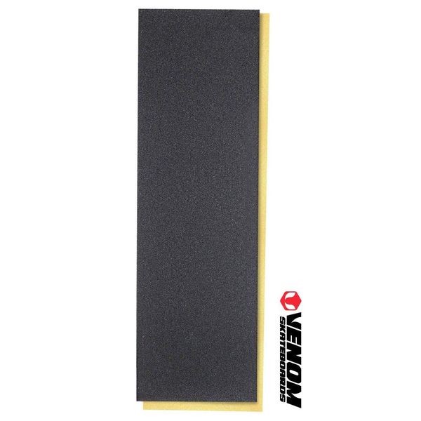 Venom Skateboards Grip Tape Professional Standard Perforated No Bubbles Self-adhesive 9" x 33" - Black
