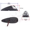 Surface Mount Light Mini Bullet LED Turn Signal Motorcycle Clear Black Blinker