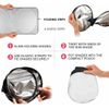 68“*35"Sun Visors Sunscreen Windshield Sun Shade Front Window Fit For Auto Car