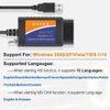 FORScan ELM327 Software OBD2 Scanner Adapter USB Diagnostic Tool Cable for Ford