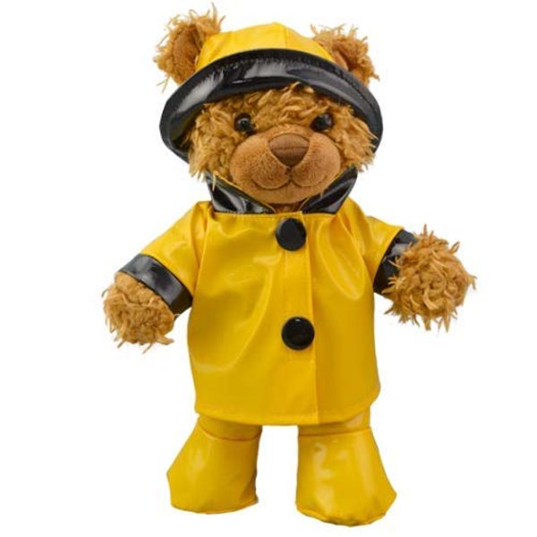 Yellow Rain Slicker with hat and boots - Raincoat - 8 inch/ 20cm - Teddy Bear Clothes