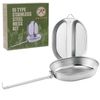 G.I. Type Stainless Steel Mess Kit - Frying Pan And Plate Combination