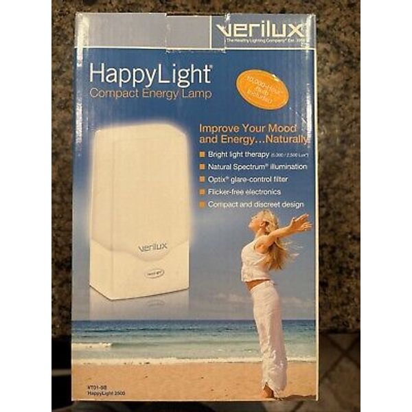 Verilux HAPPY LIGHT 2500 Compact Energy Lamp VT01JJ1 Winter Blues Seasonal Mood