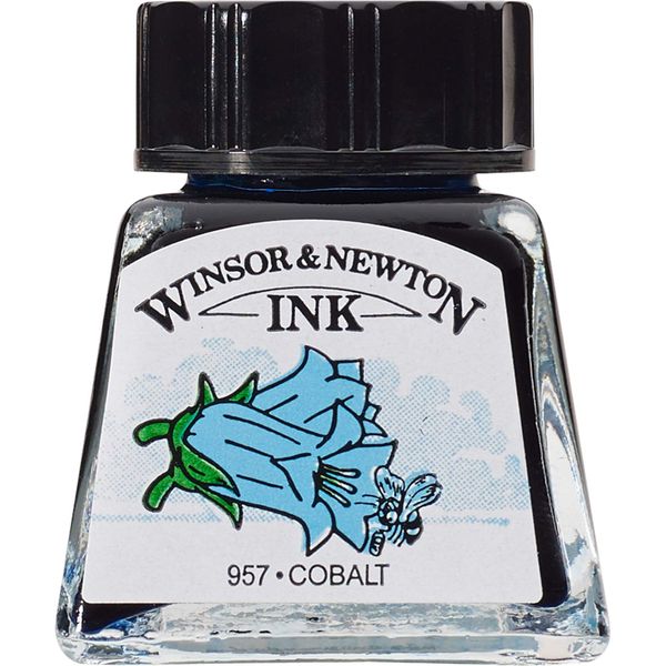 Winsor & Newton Drawing Ink Bottle, 14 ml - Cobalt