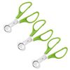 Calary 3Pcs Quail Egg Cutter Scissors Kitchen Egg Shears Tool (Green)