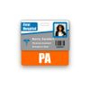 PA Badge Buddy Horizontal w/Height & Weight Conversion Charts (Standard, Orange)