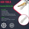 Keychain Mini Pry Bar - Tiny EDC Crowbar - (Stainless Steel) Pocket Tool