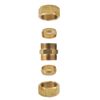 Thrifco 4401382 62 7/8" Lead-Free Brass Compression Coupling