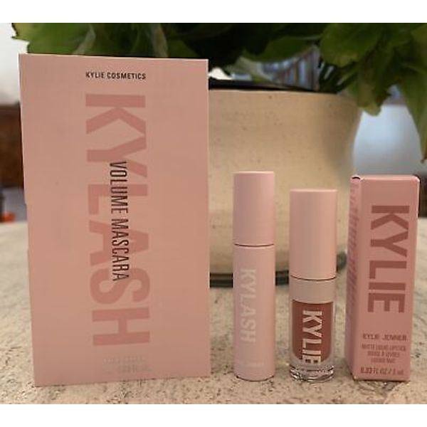 LOT 2 Kylie Jenner KYLASH Volume Mascara & Matte Liquid Lipstick Travel Size DUO