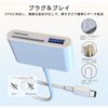 [2024 New Stable Version] SD Card Reader, Type-c Memory Card Reader, 3-in-1 USB/SD/TF Adapter with 0TG Function, No Settings, No Settings, High Speed Transmission, Two-Way Transfer, Camera Reader,