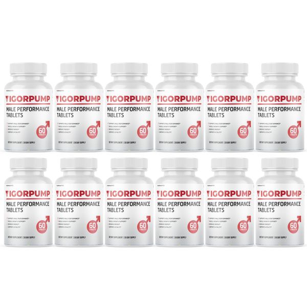 Vigor Pump for Men Advanced Drive and Energy Support - 12 Bottles