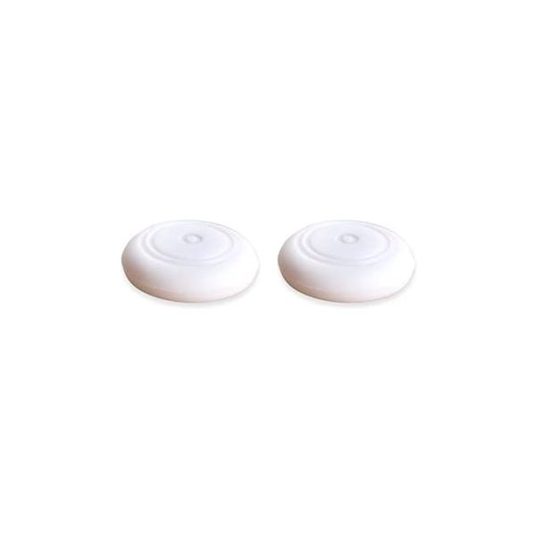 WhiteCrystal UFO Design Soft Silicone Thumb Grip Caps Joystick Controller Cover Compatible with Nintendo Switch/OLED/Switch Lite 2Pcs (White)
