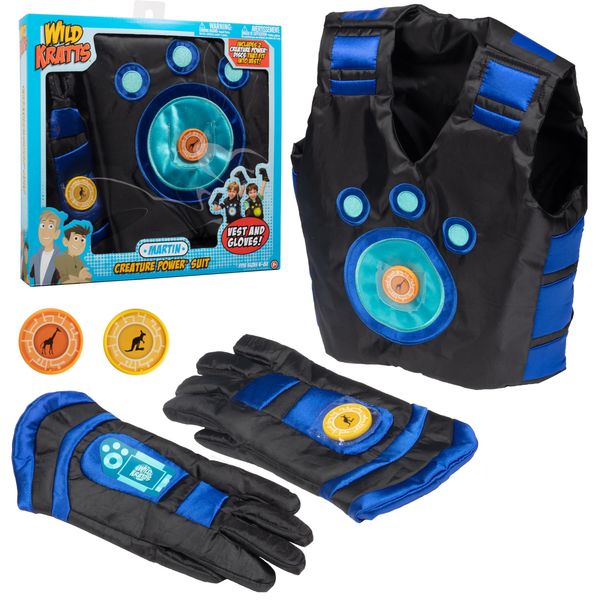 Wild Kratts Creature Power Suit -Martin (Size 4-6X) Includes Vest, Gloves & 2 Power Discs for Childrens Costume Dress Up & Pretend Play - Officially Licensed Toys - Gift for Kids Boys Girls