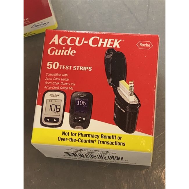 ACCU-CHEK Diabetic Glucose Guide Test Strips 50ct Free Shipping