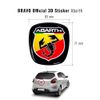 Abarth 3D Logo Replacement Sticker for Bravo Rear
