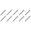 M3.5mm x 40mm Long Electrical Machine Screws Light Switch Plug Socket x10
