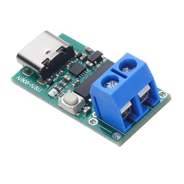 sourcing map Type-C USB-C PD2.0/3.0 to DC PD Protocol Fast Charge Trigger Welding Terminal Model Detector Bare Board Design for DIY Power Solutions