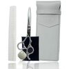 mgrande M Grande (Cutting Scissors with Leather Case) Scissors Barb Set Self Cutting Hair Volume Adjustment Set Scissors Home Cut Pro Home Hairdresser Barber Pro Beginner Specifications with Leather Case Included
