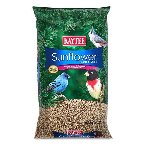 Kaytee Sunflower Hearts and Chips Bird Seed, 8-Pound