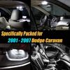12Pc Super White 6000k Car Interior LED Light Bulb Kit Pack Compatible for 2001-2007 Dodge Caravan