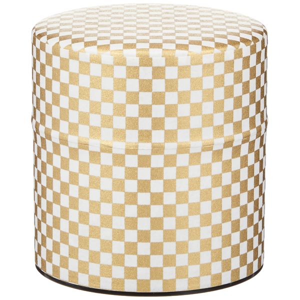 Yamako 80093 Po Kan Gorgeous Checkered Small Tea Tin