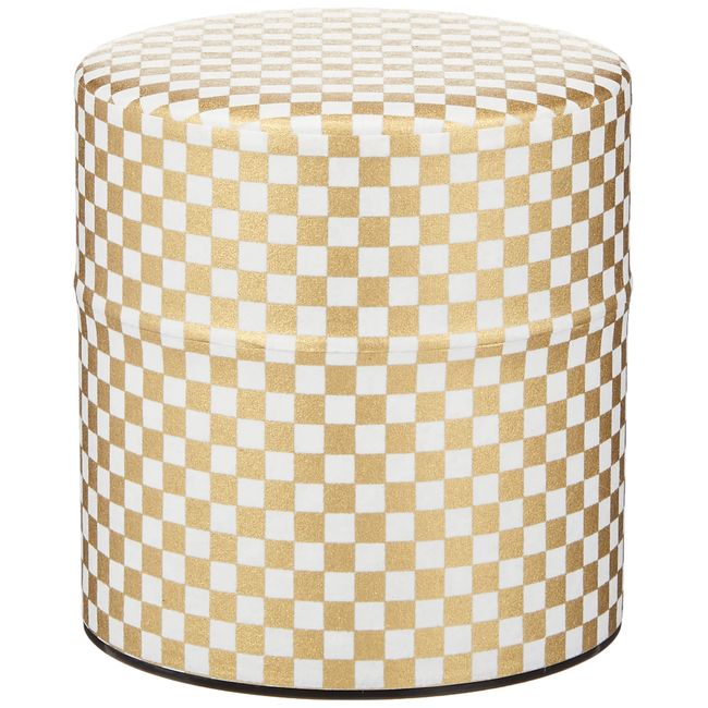 Yamako 80093 Po Kan Gorgeous Checkered Small Tea Tin