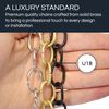 RCH Hardware CH-06-AB-3 Decorative Solid Brass Chain for Hanging, Lighting - Light Oval Unwelded Links (3 ft/1 Yard)
