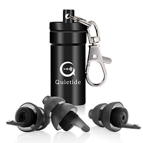 Quietide Q5 Earplugs for Japanese People, Good Sleep, Soundproofing, Small Size, Built-in Filter, Sound Insulation Value 32 dB, Airplane, Work, Studying, Washable, Reusable, Carrying Case Included, Japanese Instruction Manual Included (English Language No