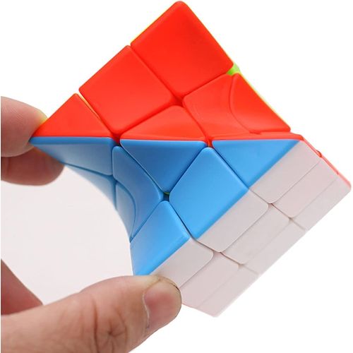 YUNTENG Cube Twist 3x3 Stickerelss Speed Cube Vivid Color Magic Puzzle Toys (Twist 3rd Order)