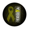 Sarcoma Warrior - Sideways Military-Stye Awareness Ribbon PopSockets Swappable PopGrip
