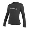 O'Neill Women's Basic Skins Upf 50+ Long Sleeve Sun Shirt, Black, Medium
