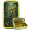 Stag Forest 1oz Gold Rectangular tin,Airtight Storage tin, Pill tin, Pocket Tin, Gift Tin