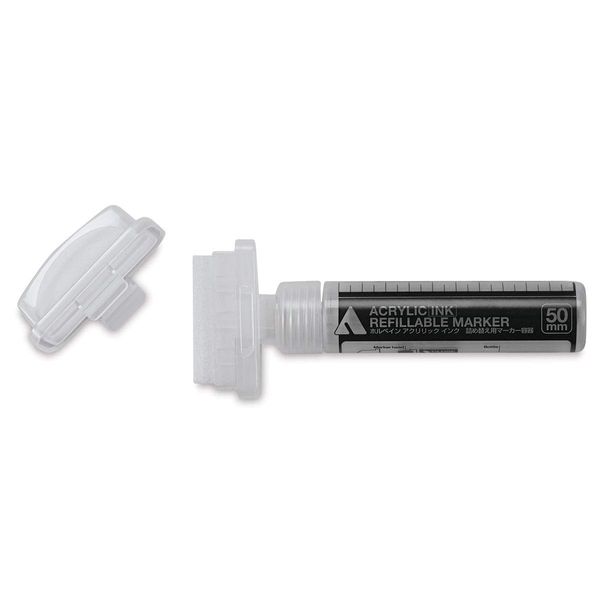 Holbein Acrylic Empty Markers & Nibs - Refillable Markers, 50mm Chisel Tip