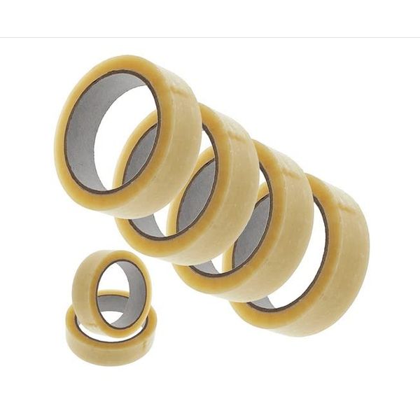 72 rolls 1 inch clear tape 25mm x 66m