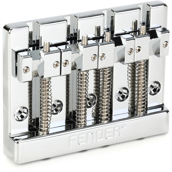 Fender Fender® HiMass™ 4-String Bass Bridge Assembly With Brass Saddles