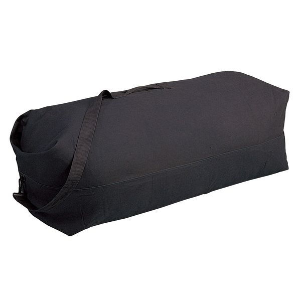 Stansport Top Load Canvas Deluxe Duffel Bag - Black (1221) 36" X 10" X 10"