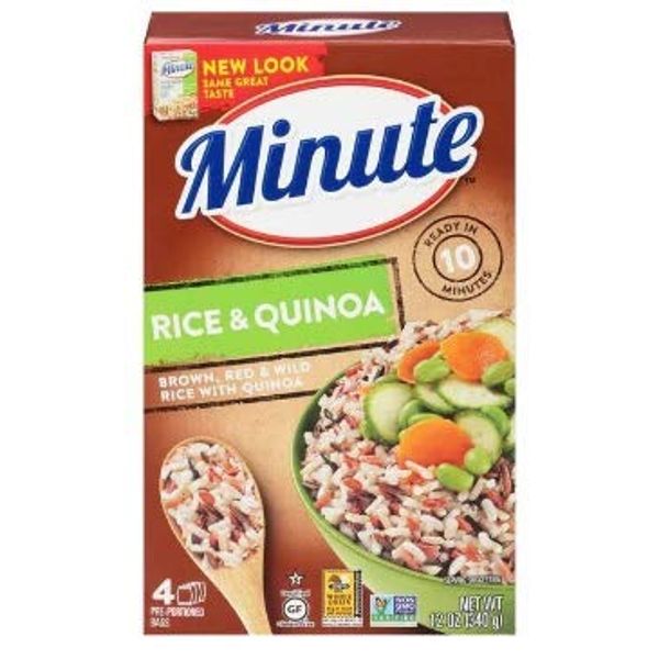 Minute Multi-Grain Medley Brown Rice Red Rice Wild Rice Quinoa, 2 Boxes, 12 Oz