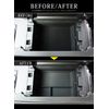 Samurai Produce CX-80 Compatible Front Center Console Box Mat 1 P Rubber Type Black [Yu Packet]