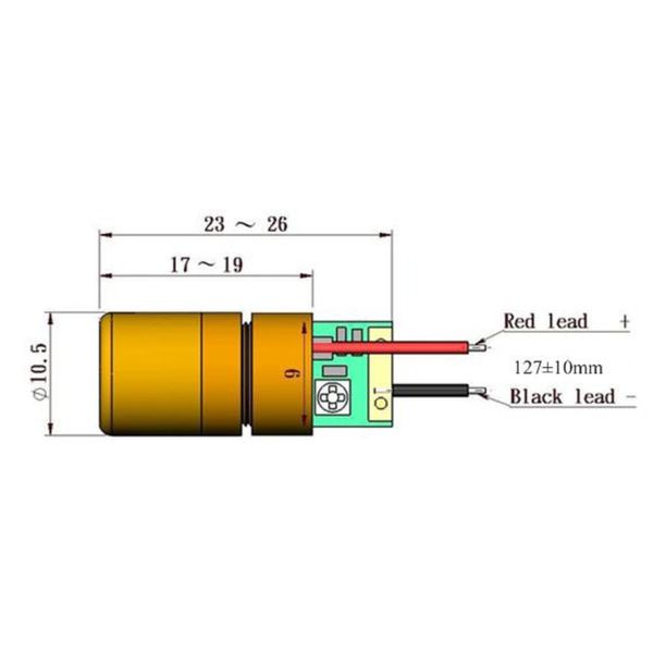 Quarton Laser Module VLM-520-02 LPA (ADJUSTABLE DIRECT GREEN DOT LASER)