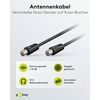 Goobay 50912 Antenna Cable (<70 dB), 2X Shielded, 15m Length