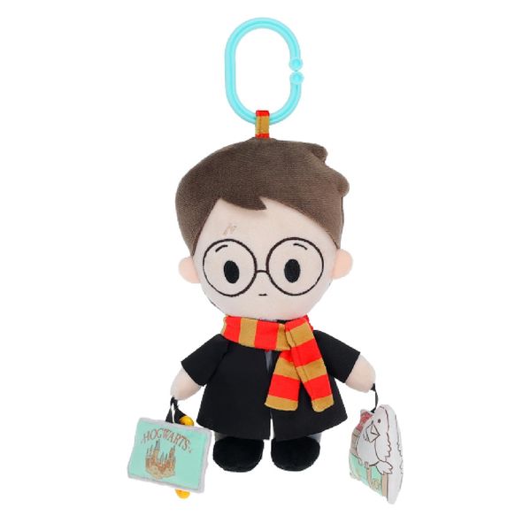 KIDS PREFERRED Harry Potter On The Go Activity Toy with Teether, On The Go Clip, Crinkle Texture, and Jingle Bell