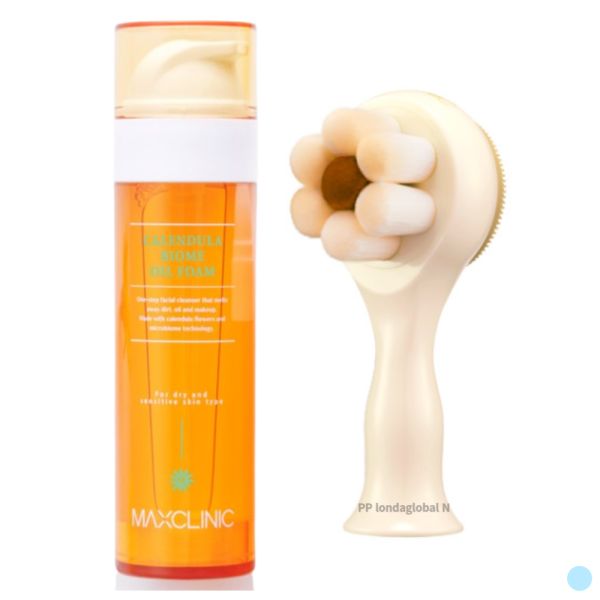 Max Clinic Calendula Oil to Foam + Pore Brush Set