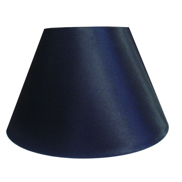 12" Empire Shiny Satin Pendant Ceiling Table Lamp Shade - Black