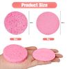 ZOCONE 70 PCS Face Sponges for Cleansing Exfoliating, 60mm/2.4In Natural Wood Pulp Cotton Face Sponges Reusable Compressed Facial Sponge, for Makeup Removal Face Wash Cleansing Skin Clean(Pink)