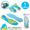 PhoenixSole Sports Insole, High Density Gel Cushion, Footbed, Shock Absorption, Antibacterial, Odor Resistant, Breathable, Sports, Walking, Town Walking (S)